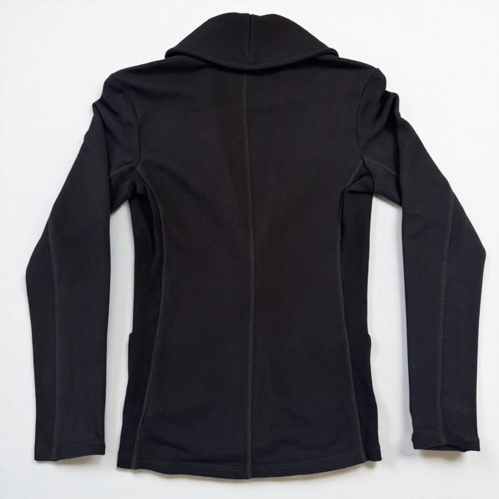 James Perse Shawl Collar Blazer Cotton Black Women's Size M - Picture 6 of 11